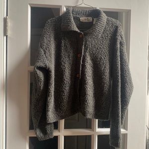 Gray sweater with buttons!